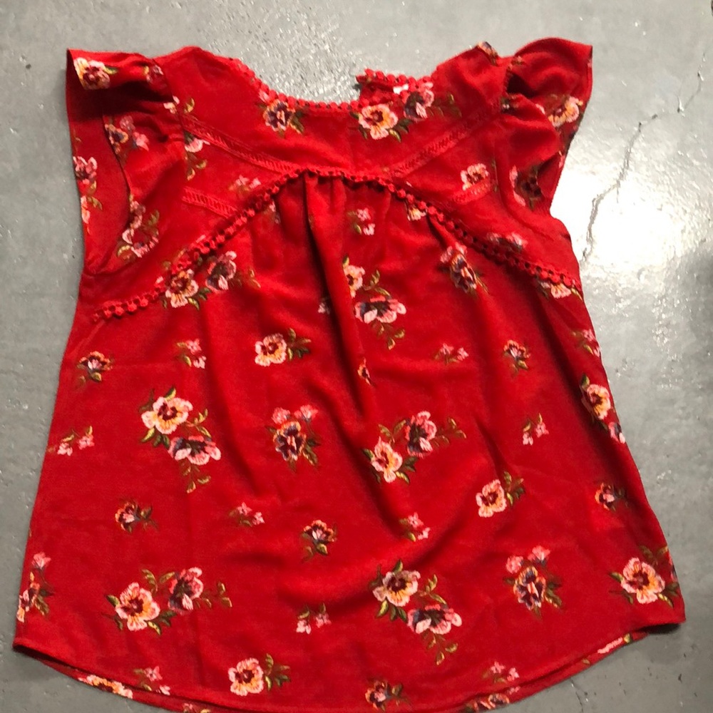 Red blouse